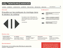 Tablet Screenshot of monteursassocies.com
